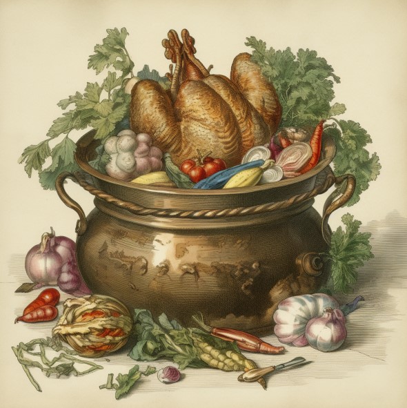 Recette De La Poule Au Pot : Un Plat Mijoté Traditionnel Français à Ne ...